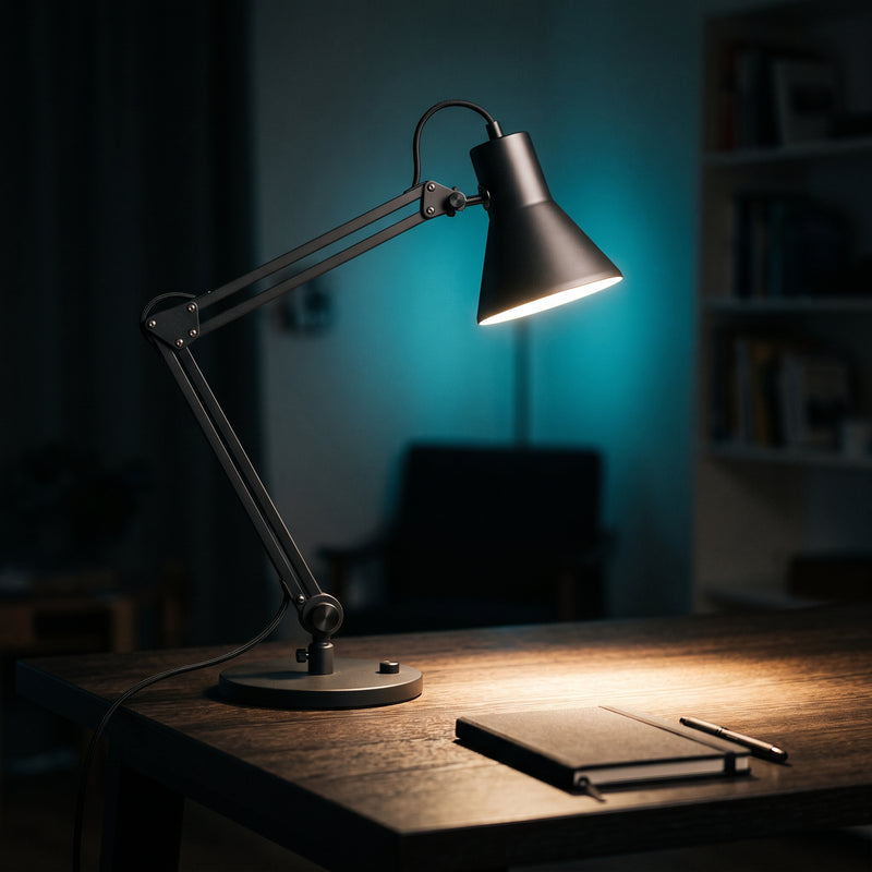 Techromagnon — Modern desk lamp with adjustable arm and USB port