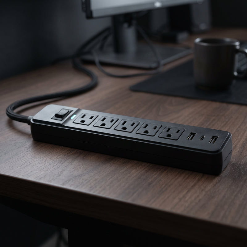 Techromagnon — Power strip with surge protection and USB ports