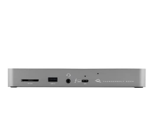 OWC Thunderbolt Dock – Thunderbolt 4 / USB4 Dock with 11 Ports, 8k, 5k, 2X 4k @ 60Hz, 1x 4k @ 120Hz displays, Gigabit, 3X TB4 (USB-C), 3X USB Gen 2 Type-A, 1x USB 2.0, incl. Cable, Space Gray