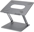 Laptop Stand for Desk, Ergonomic Aluminum Laptop Stand Adjustable Height, Foldable Laptop Riser for 10-17 Inchs Laptop(Gray)