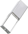 New Crystal Transparent Rectangle Genuine USB Flash Drive 3.0 LED Lighting Memory Stick Birthday Wedding Gift Pen Drive,Silver (8GB)