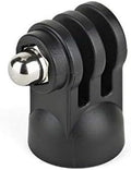 Joby Pin Joint Mount for Action Cameras Like GoPros, Compact and Durable, for 1/4"-20 Attachment, in ABS Plastic and Stainless Steel, for Content Creation, Vlogging, Live Streaming, TIK Tok