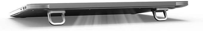 Notebook Stand, Computer Keyboard Bracket Mini Portable Heightened Cooling Stand (Silver)