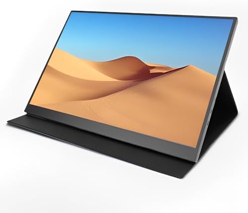 LICAEVEY 16 inch Portable Monitor with 4K UHD 60Hz Display, 100% sRGB | USB C & Mini HDMI Connectivity | Dual Speakers | External Screen for Laptop, PC, Phone