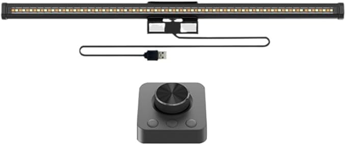 Metal Knob Remote Eye-Care Screen Light Bar LED Task Lamp USB Magnetic Light Table Computer Monitor Desk Lamp