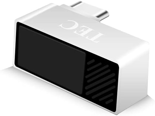 TEC Type-C Fingerprint Reader for Windows 10 Hello, TEC TE-FPA-C Bio-Metric Fingerprint Scanner PC Dongle for Password-Free and File Encryption, 360° Touch Speedy Matching Security Key