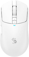 Bloody R72 Ultra Wireless Gaming Mouse 20000 CPI Optical Sensor 1ms Low Latency Dual Mode USB and Wireless - White