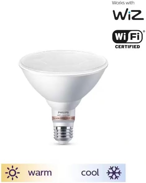 120-Watt Equivalent PAR38 LED Smart Wi-Fi Tunable White Light Bulb Powered by WiZ with Bluetooth (1-Pack)