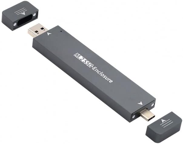 xiwai Type-C USB3.0 to Combo NVME M-Key M.2 NGFF SATA SSD PCBA Case 2280/2242/2230mm Adapter RTL9210B Chipset