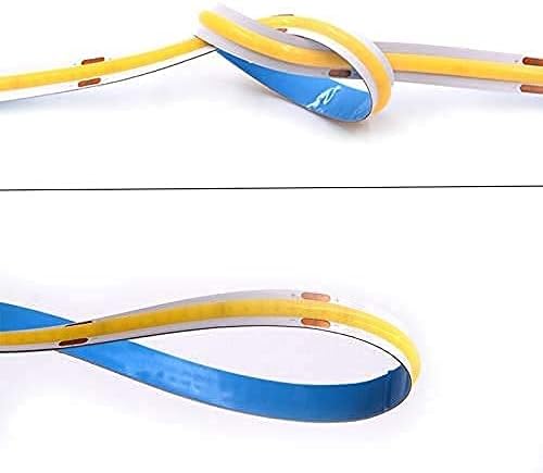 16.4FT5M COB Flexible LED Strip Light DC12V24V 528ledsm Bendable Tape (24V, Orange)