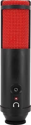 MXL TEMPO-KR Mac and PC Compatible USB 2.0 Powered Condenser Microphone - Black/Red