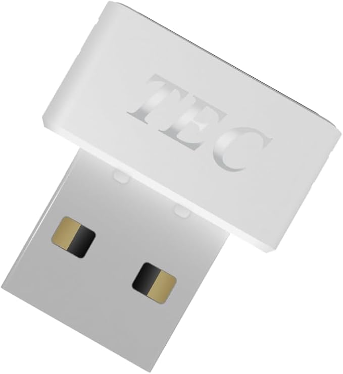 TEC SecureTouch TE-FPA4-MC USB Fingerprint Reader with ESS Enhanced Sign-in Security – Match-On-Chip Encryption, 360° Biometric Sensor, 0.23s Fast Login, Password-Free Windows Hello PC Sign-in