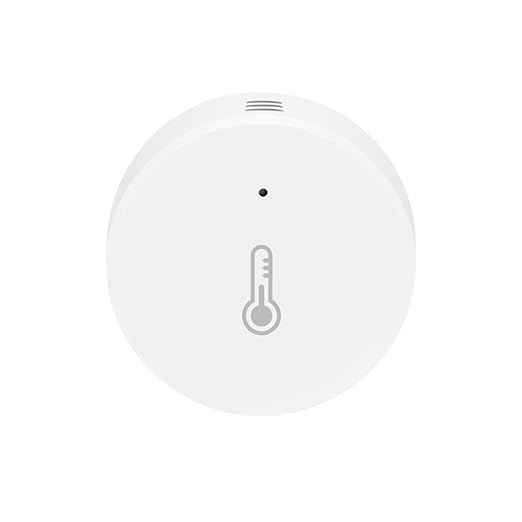 Haozee Zigbee Temperature and Humidity Sensor,ZigBee Hub Required,for Remote Monitoring and Home Automation,Compatible with Home Assistant Zigbee2mqtt