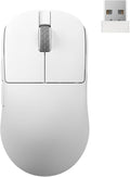 MOTOSPEED X6MAX Wireless Gaming Mouse,Two-Mode 8K/USB-C Mouse Up to 30000DPI,PAW3950 Optical Sensor Lightweight 43g,5 programmable Button,300MAh Battery Life,Computer Mouse for Laptop,PC,Mac(White)