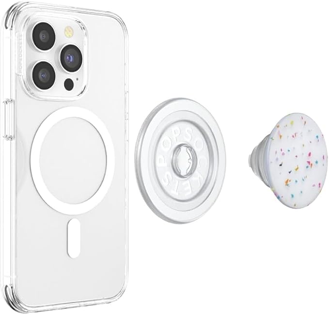 PopSockets Phone Grip for MagSafe, Magnetic Holder, Phone Stand, White - Coco Circus