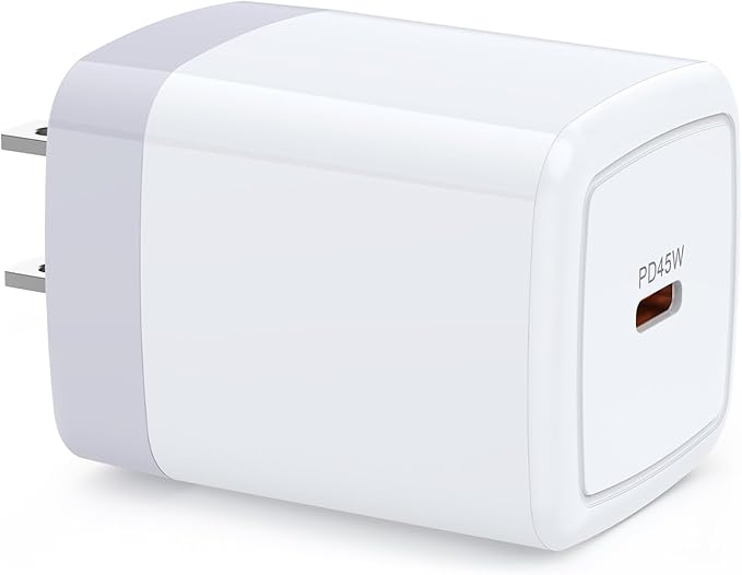 for iPhone Charger Fast Charging Block, 45W USB C Charger Fast Wall Block for iPhone 17e 17 Pro Max 17 Pro 17 Air 16e 16ProMax/Pro 16 Plus 15Pro Samsung Galaxy S26 Plus S25 A17 A16 Android Phone Plug