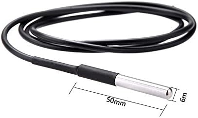 DS18B20 Temperature Probe, Waterproof External Probe for Refrigerator,Remote Temperature Monitor for Hot Tub,Swimming Pool,-55 to 125 C,USB Connector (Matches with Ubibot WS1,WS1 Pro only)(3m)