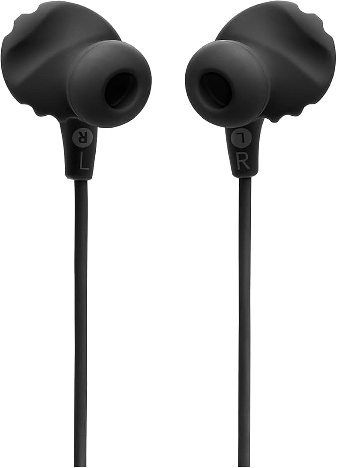 JBL Endurance Run 2 Wired - Waterproof Wired Sports in-Ear Headphones, JBL Pure Bass Sound, Hands-Free Calls, Never Hurt. Never Fall Out. (Black)