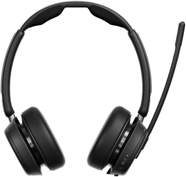 EPOS Impact 1060T Professional Double-Sided Wireless Headset for PC, EPOS AI Noise Cancellation, Super Wideband Audio, BrainAdapt Comfort, Bluetooth, Microsoft Teams Certified, Ideal for Long Calls