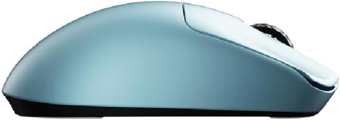 V6 Gaming Mouse, Ultra-Lightweight 40g, No Hole, Symmetrical Shape, Pixart PAW 3950 Chip, Web Based Driver, for Claw and Palm Gamers, 8K Dongle Included (Kailh Switch, Blue)