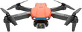 Sonilco E99 Mini Drone with Dual Camera, Altitude Hold, One-Key Takeoff/Landing, Foldable Design, Gyroscope, Headless Mode, 2 Batteries, 9–12min Flight Time, Brushed Motor – Wi-Fi FPV Drone for Beginners & Teenagers (Ages 14+) (Orange)