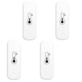 Temperature and Humidity Monitor Sensor WiFi & Bluetooth,No Hub Required,Compatible with Alexa and Google Home,for Rome,Greenhouses Accessories,Garages 4Pack(No Include Battery)