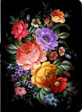 Lokigo Case for iPad Pro 13 Inch (M5) 2025 / (M4) 2024, for iPad 13 Inch Pro Case with Pencil Holder/Hand Strap/Pocket, Shockproof iPad Pro 13" Stand Cover, Auto Wake/Sleep, Black Colord Floral