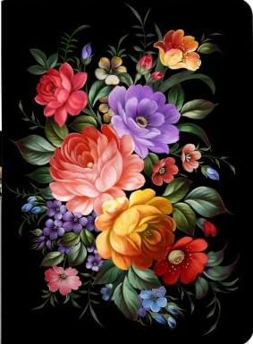 Lokigo Case for iPad Pro 13 Inch (M5) 2025 / (M4) 2024, for iPad 13 Inch Pro Case with Pencil Holder/Hand Strap/Pocket, Shockproof iPad Pro 13" Stand Cover, Auto Wake/Sleep, Black Colord Floral