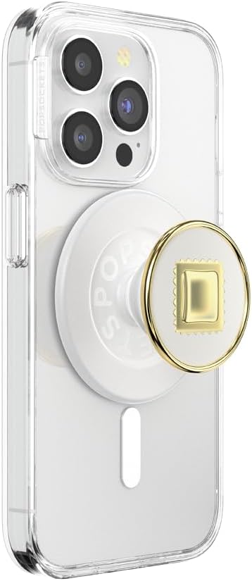 PopSockets Phone Grip for MagSafe, Magnetic Holder, Phone Stand, Gold - Raviolo