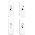 WiFi & Bluetooth Temperature and Humidity Monitor,Compatible with Alexa and Google Home,for Home, Baby Rooms,Greenhouses Accessories, Garages, Office 4Pack(No Include Battery)