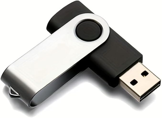 Generic 256GB 2-Pack, High-Speed USB Flash Drive - Bundle for Extra Storage Value, Compatible with Phones, Tablets, Laptops(2 Pack Swivel USB Black, 256GB)