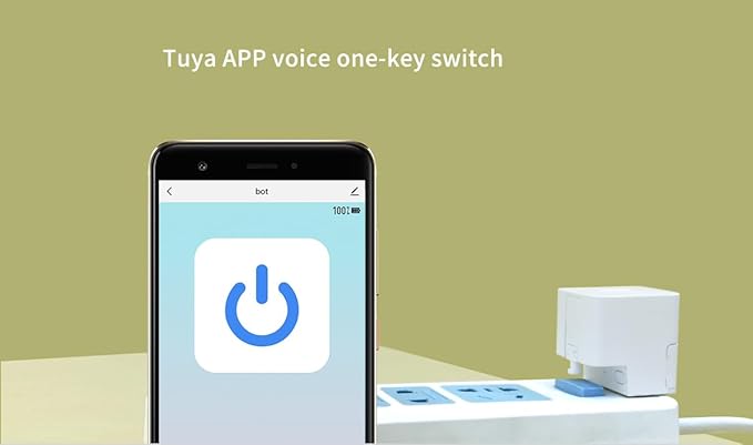 Mengshen Smart Fingerbot Smart Switch Button Pusher Universal Finger Robot Switch Wireless Bluetooth Control No Wiring Needed Timer and App Integration Compatible with Google Alexa