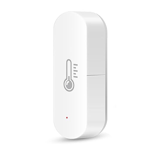 Smart Temperature Humidity Sensor, Tuya WiFi Hygrometer Indoor Monitor with App Alerts, Compatible with Alexa/Google Home, Real-Time Data & Scene Automation (2.4GHz Only)