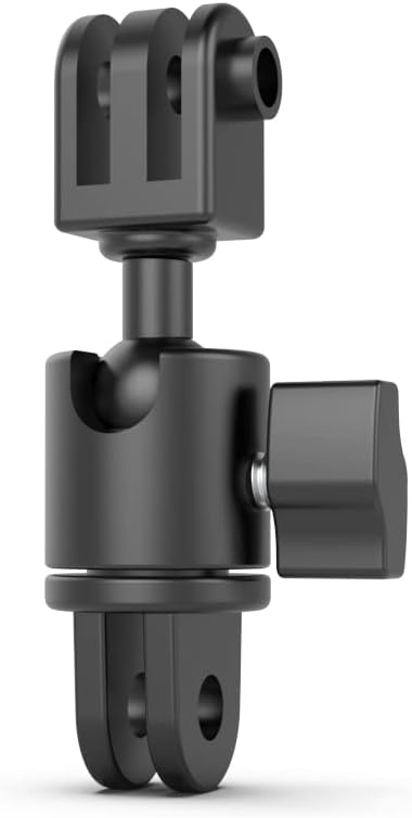 Aluminum 360 Degree Rotation Camera Swivel Mount, Vertical Metal Bracket Adapter Compatible with GoPro Hero 13/12/11/10, DJI Action 6/5 Pro/4, Sony and Other Action Cameras (Adjustable Adapter Mount)