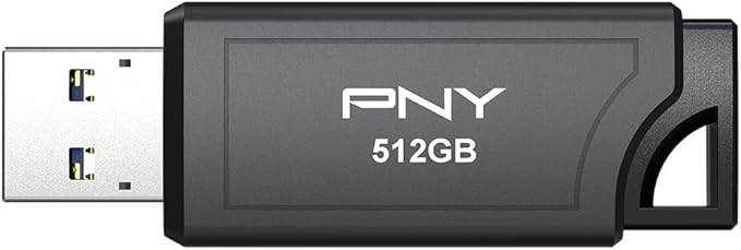 PNY PRO Elite V3 512GB USB 3.2 Gen 2 Flash Drive – Up to 1000MB/s Read, Up to 800MB/s Write, Extreme Performance for Professional Data Storage and Transfers, Premium Metal Design, Type-A Connector