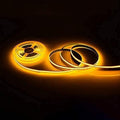 16.4FT/5M COB Flexible LED Strip Light DC12V/24V 528leds/m Bendable Tape (24V, Yellow)