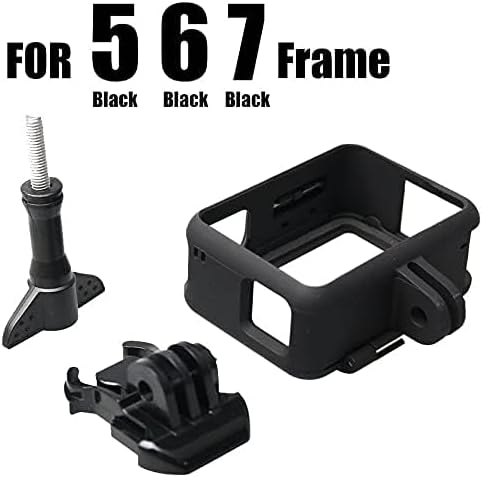 Action Camera Mount The Frame Hero Housing (hero7black/hero6 Black/hero5 Black/hero7 Silver/hero7 White/Hero(2018)) Microphone Case Compatible with Gopro Hero Case Mount mounting