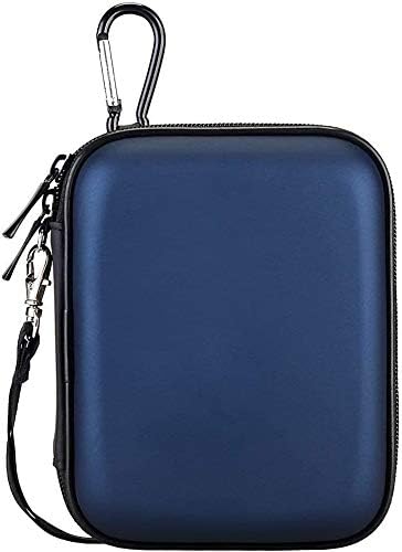 Lacdo Hard Drive Carrying Case for Western Digital WD Elements/WD My Passport/My Passport Ultra Portable External Hard Drive HDD 1TB 2TB 4TB 5TB 6TB USB 3.0 Protective Storage Travel Bag, Blue