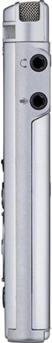 OM SYSTEM Olympus Voice Recorder DM-720 with 4GB, Micro SD Slot, USB Charging, Direction PC Connection, Transcription Mode, Silver