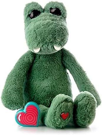 My Baby’s Heartbeat Bear, 20 Second Re-Recordable Digital Voice Recorder Plush Keepsake for Baby’s Heartbeat Memory, Pregnancy Keepsake (Not a Medical Device), Vintage Crocodile