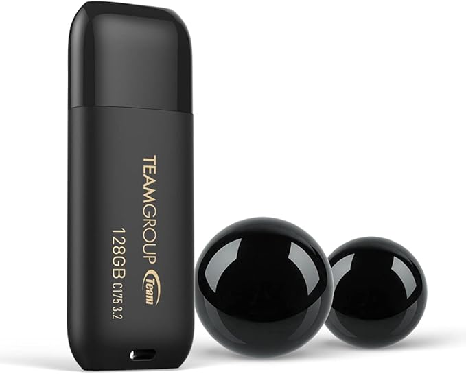 TEAMGROUP C175 64GB USB 3.2 Gen1(USB 3.1/3.0) Read100MB/s Flash Thumb Drive for Computer/Laptop Matte Black TC175364GB01