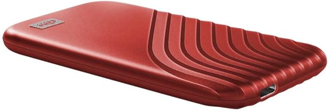 WD 1TB My Passport SSD Portable External Solid State Drive, Red, Sturdy and Blazing Fast, Password Protection with Hardware Encryption - WDBAGF0010BRD-WESN