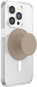 PopSockets Phone Grip for MagSafe, Magnetic Holder, Phone Stand, Brown - Soft Touch Latte
