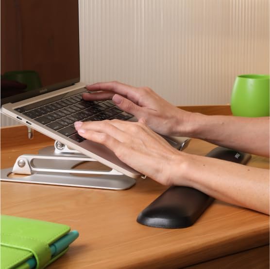 Upright GO Ergonomic Wrist Rest | Gel Memory Foam & Non-Slip for Keyboard