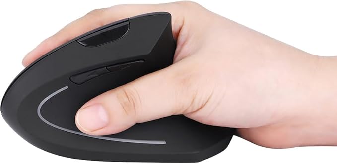 Fonicer Type C Vertical Wireless Mouse, 2.4G USB C Wireless Mouse, Ergonomic Mouse with Type C Receiver for MacBook, Computer, Laptop and All Type C Devices