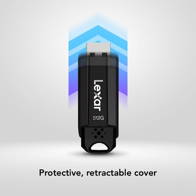 Lexar 512GB JumpDrive S80 USB 3.2 Gen 1 Flash Drive, External Storage, Up to 150MB/s Read, Black (LJDS080512G-BNBNU)