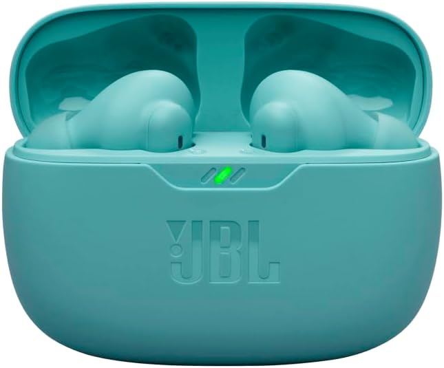 JBL Vibe Beam 2 - True Wireless Noise Cancelling Earbuds with JBL Pure Bass Sound & Smart Ambient Technology, 4mics for Crisp, Clear Calls, up to 40Hrs of Playback, IP54 Dust & Water Resistant (Blue)