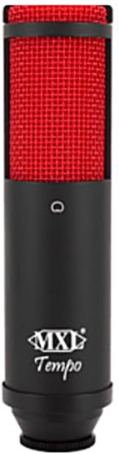 MXL TEMPO-KR Mac and PC Compatible USB 2.0 Powered Condenser Microphone - Black/Red
