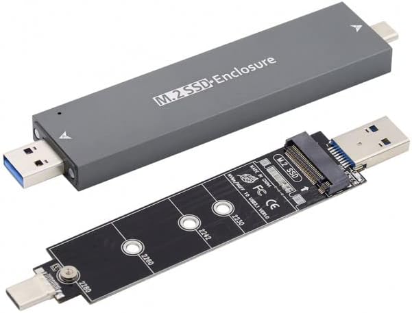xiwai Type-C USB3.0 to Combo NVME M-Key M.2 NGFF SATA SSD PCBA Case 2280/2242/2230mm Adapter RTL9210B Chipset