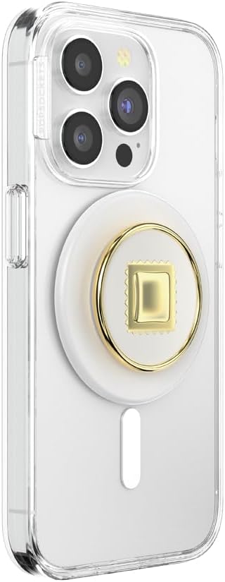 PopSockets Phone Grip for MagSafe, Magnetic Holder, Phone Stand, Gold - Raviolo